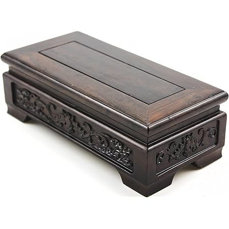 Amazon.com: Plymor Solid Walnut Rectangular Wood Display Base with Ogee ...