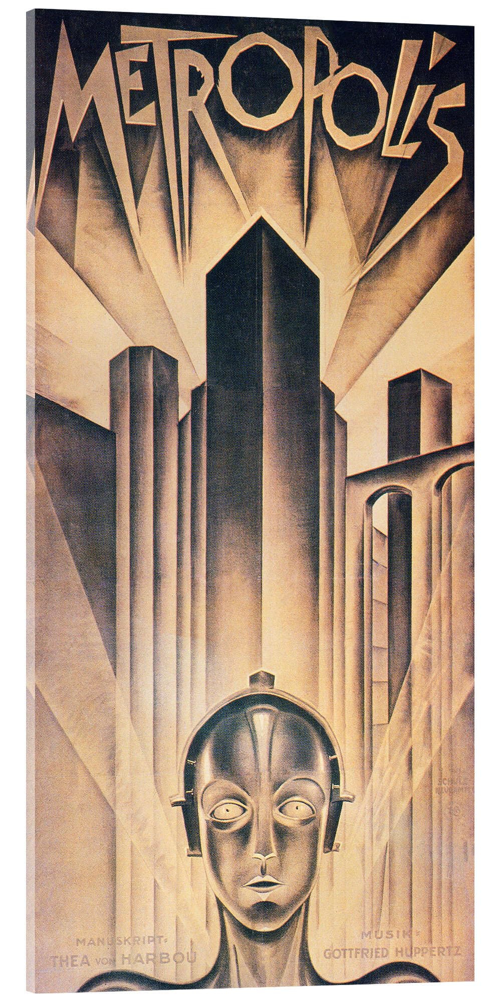 Posterlounge Metropolis Acrylglasbild | 50 x 100 cm Beige Wandbilder Wanddeko