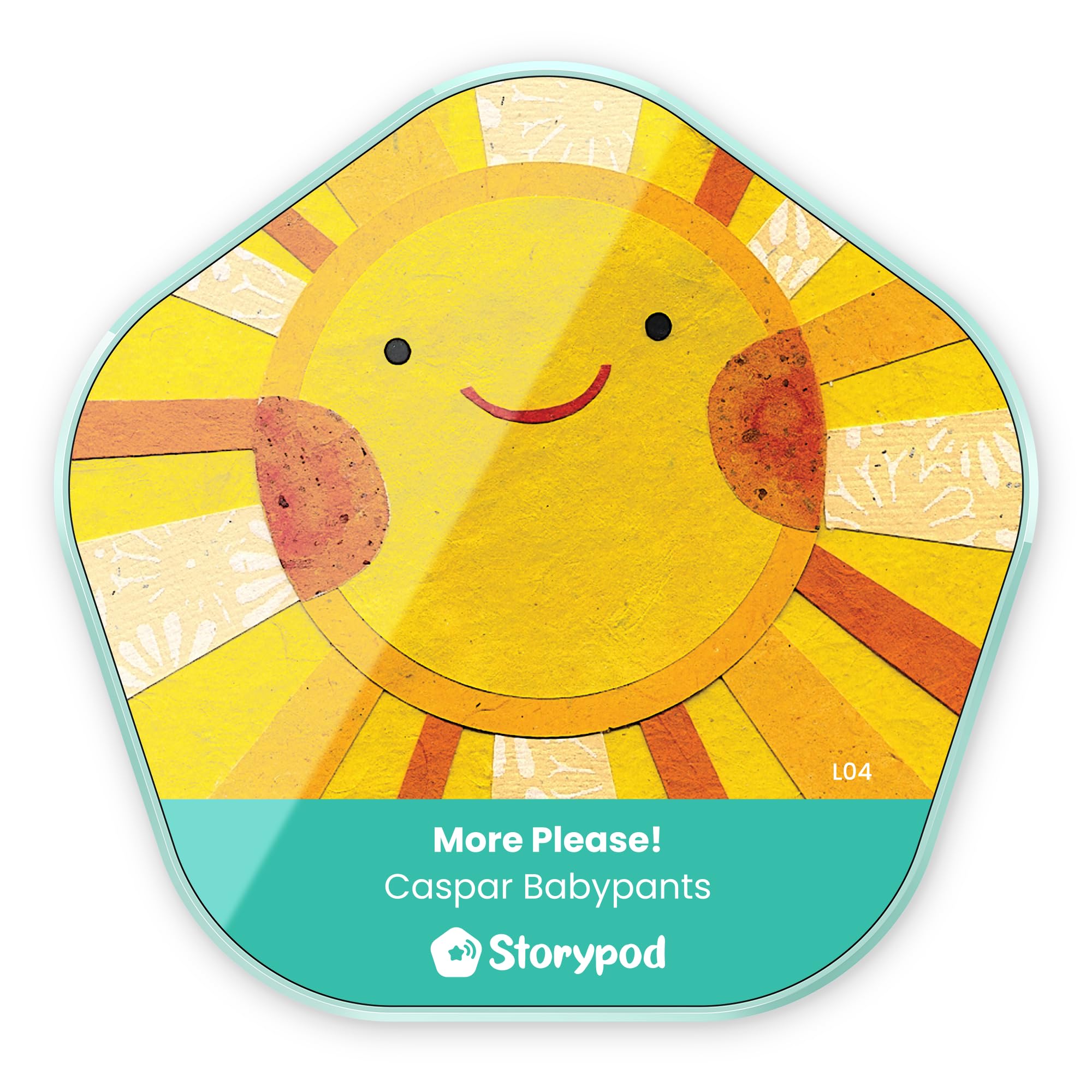 StorypodToken | Caspar Babypants - More Please! | Collectible Educational Token for The Screen Free Audio Learning System for Kids, Toddlers, Children | Family Fun Tunes | Playtime to Bedtime
