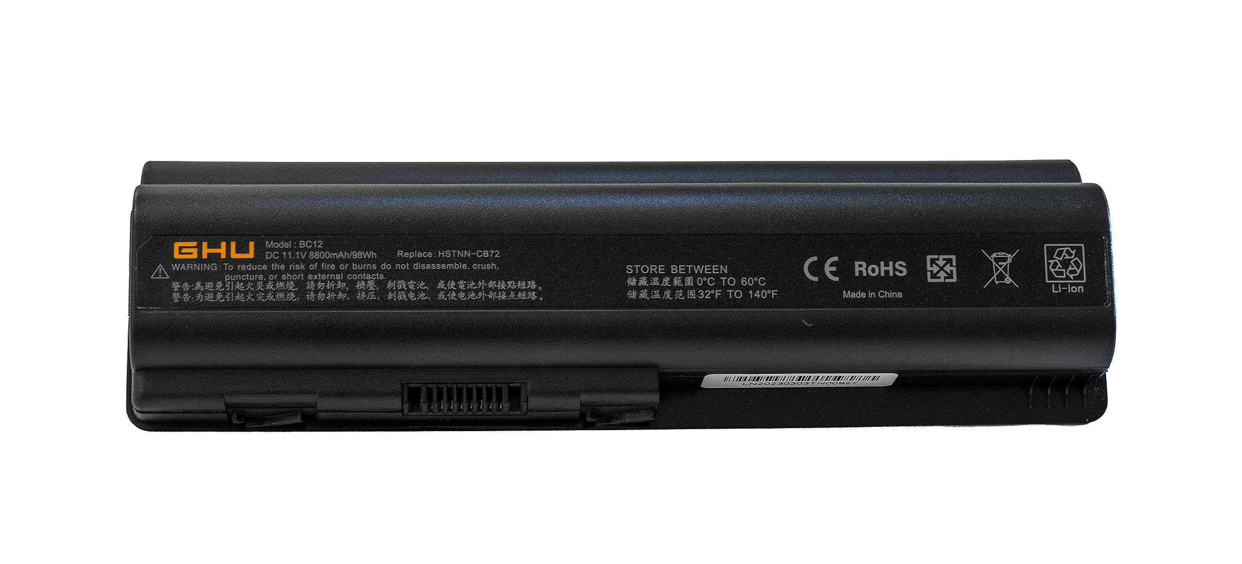 GHU New Battery KS527AA KS526AA EV12 98 WHR Compatible with HP Pavilion dv4 DV5 Compaq G50 g60 484172-001 485041-001 498482-001 EV06 KS524AA KS526AA 462889-141 462890-542 484171-001 485041-001