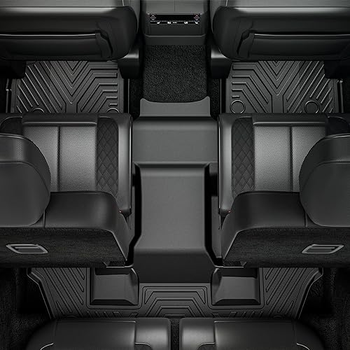 Miniatura 6 de YITAMOTOR Alfombrillas para Jeep Grand Cherokee L 2022-2024 (6 pasajeros sin consola central) ajuste personalizado Jeep Grand Cherokee L TPE para