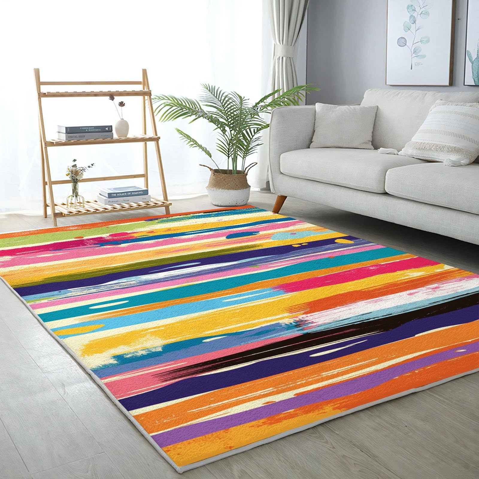 Tapis lavable et antidérapant grand format pour salle à manger