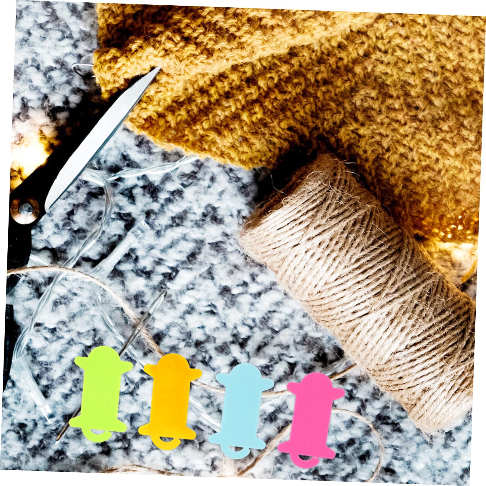Lurrose 5 Sätze Großes Teiliges Garnspulen Wickelbrett Kunststoff Für Stricken Kreuzstich Und Diy Handarbeiten Fadenorganizer Bunten Farben Für Ihr Nähzubehör 100 Stück * 5
