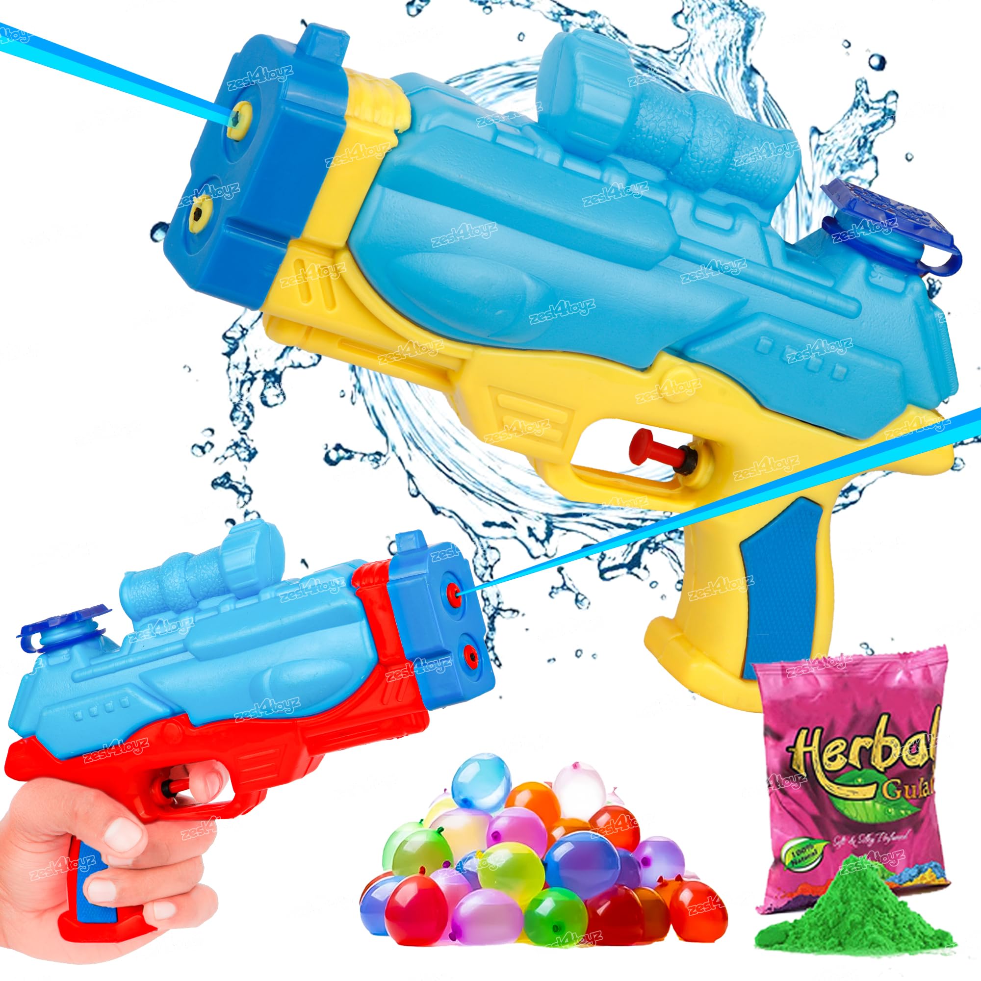 Zest 4 Toyz Water Gun High Pressure Range Pichkari Toy withPool Party Summer Festive Fun Toys for Boys Kids (Assorted Colours) (B0BSVBXDS8) Amazon Price History, Amazon Price Tracker