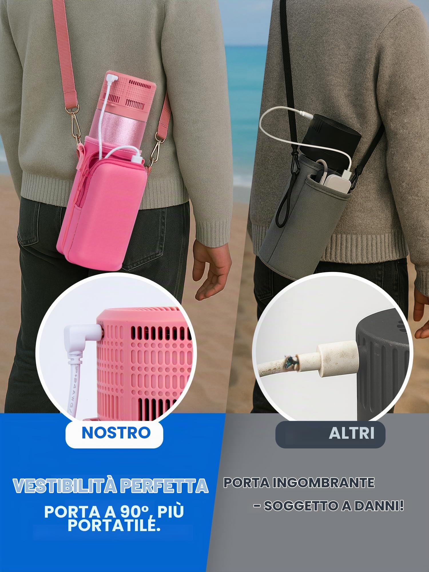 YOUSHARES Borsa termica per insulina, borsa da viaggio, borsa per insulina, insulina e altri accessori per diabetici, borsa per diabetici