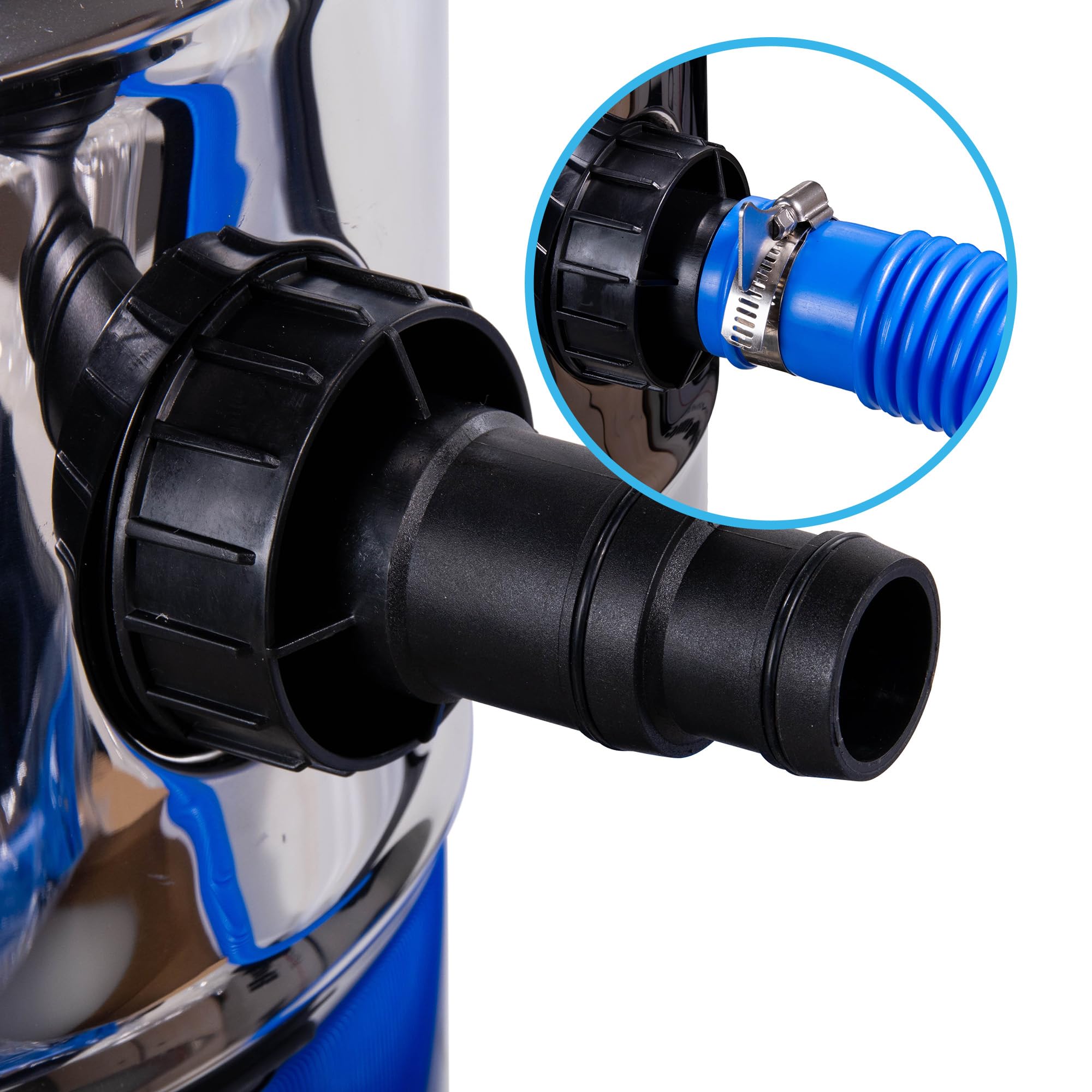 AquaForte Aspirateur de bassin Pro1200 2,5m 35L 4m