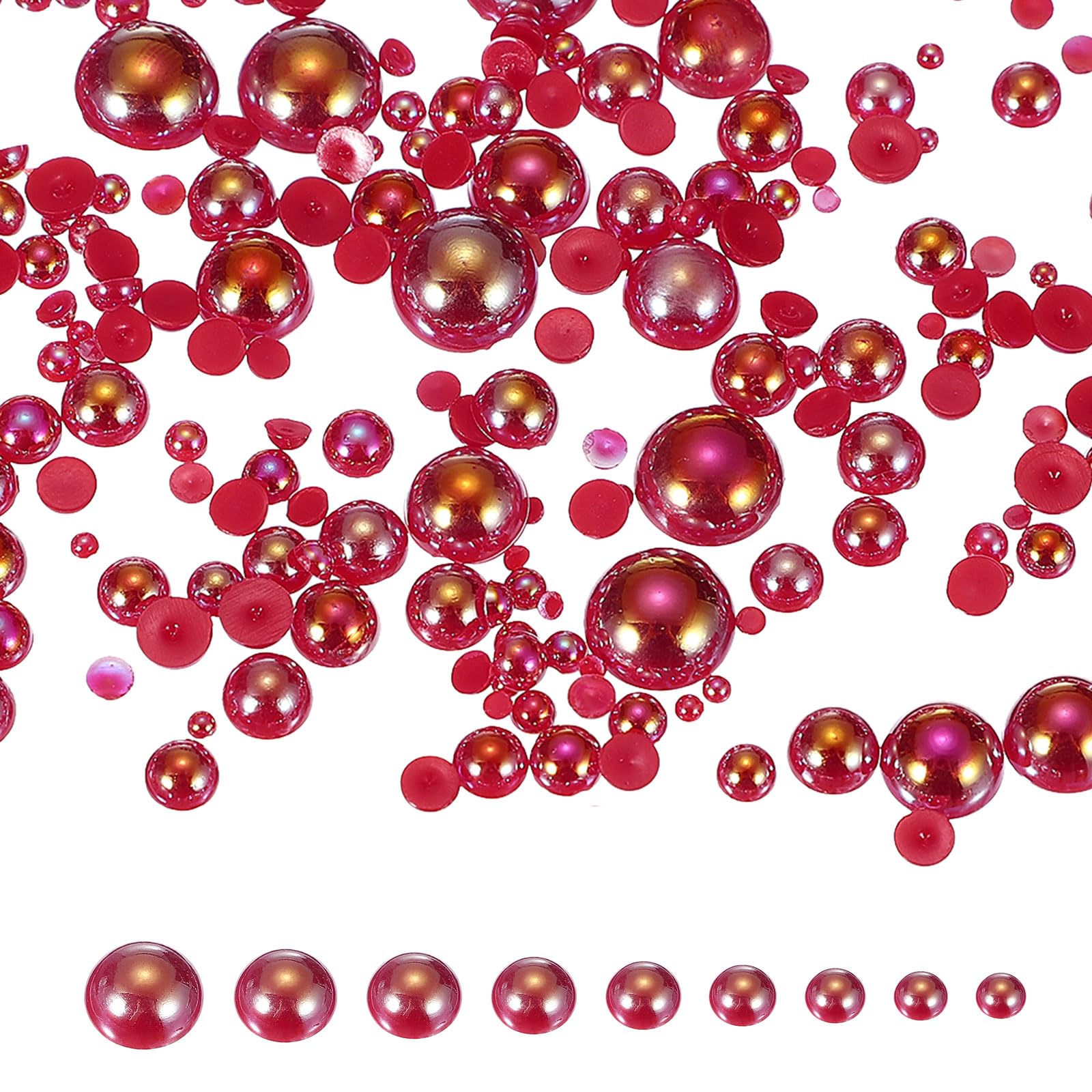 PATIKIL Mix Pearls and Rhinestones, 2-10mm Red AB,1000Pcs โ image 1