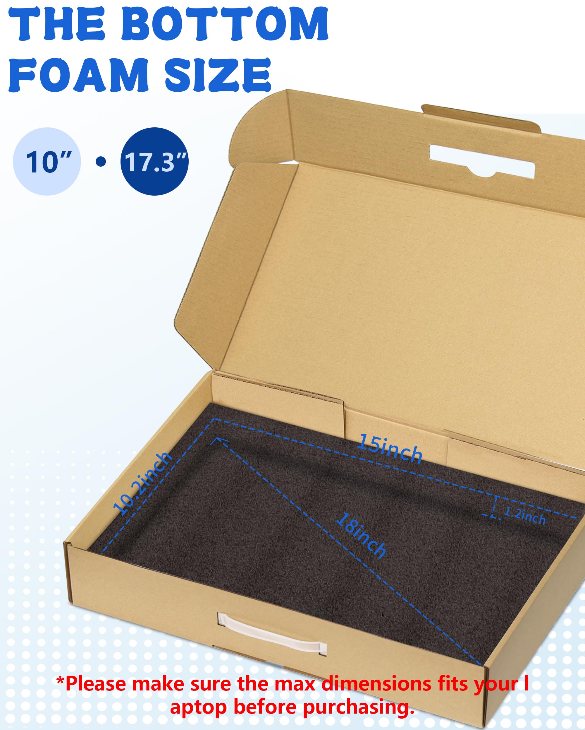 Kartonnen laptop verzenddoos met fixeertray - 500