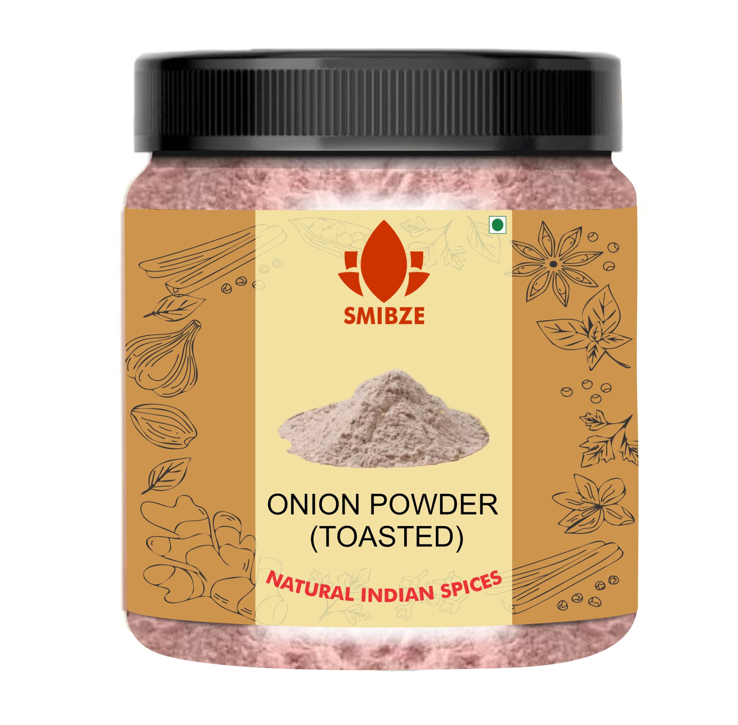 SMIBZE Natural Indian Spice Onion Powder (Toasted) 200 GM Packed - SMIBZE
