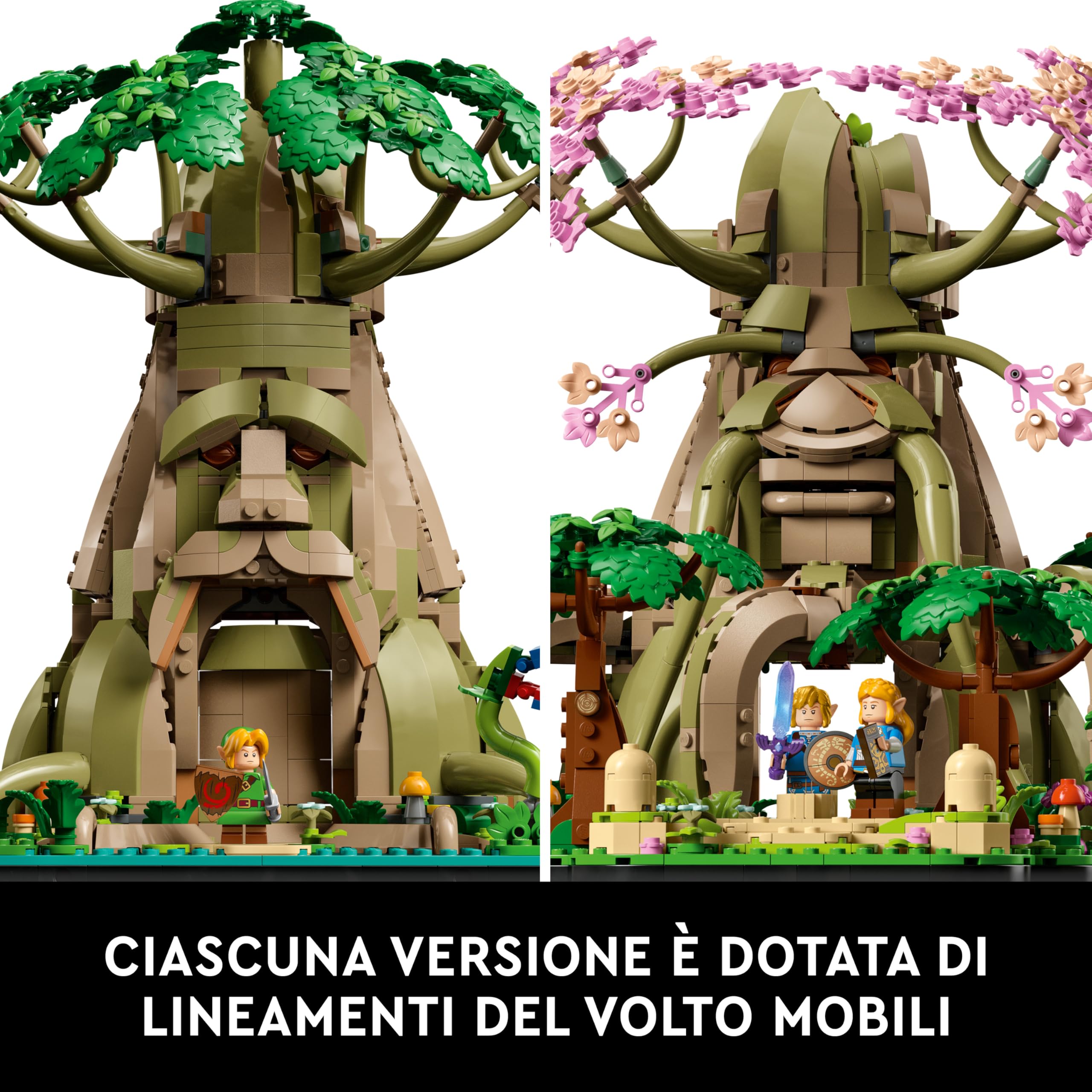 LEGO The Legend of Zelda Grande Albero Deku 2-in-1 - Set da Esposizione e da Collezione con la Principessa Zelda e 3 Minifigure di Link - Costruzioni per Adulti - Idea Regalo Fan de Videogiochi 77092