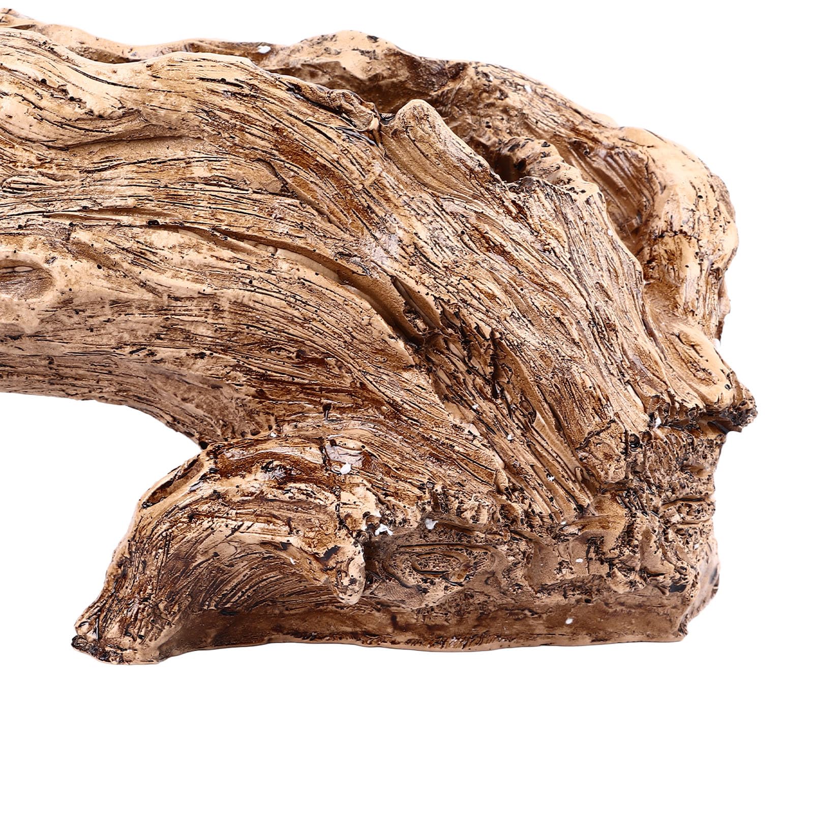 Sadzarka ze Sztucznego Drewna Driftwood, Sztuczna Rzeźba z żywicy Uchwyt Doniczka z Korzeniem Drzewa Vintage Kikut Korzenia Drzewa Kłoda Jak Pojemnik na Kwiaty Doniczka do