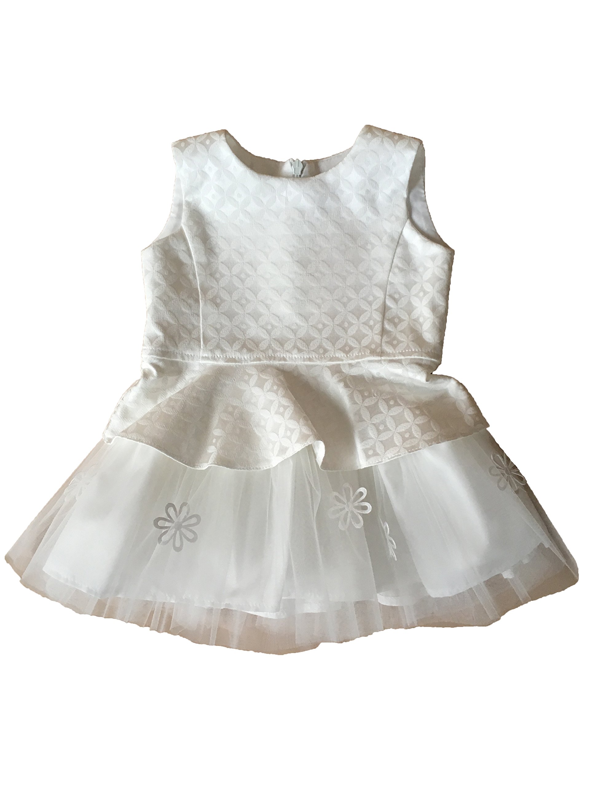 Ropa de Bautizo - Trapecio - para bebé niña Marfil 80 cm