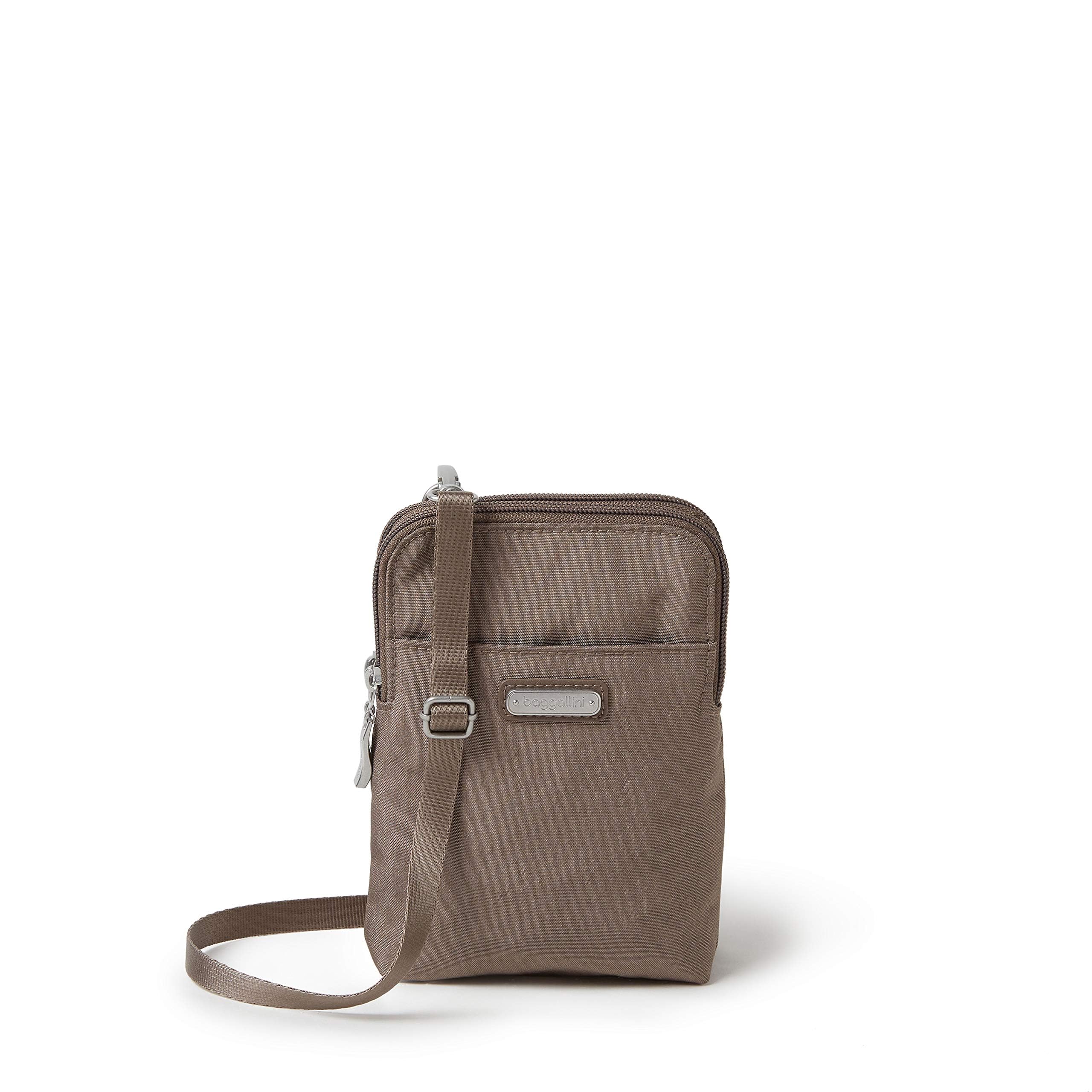 Baggallini Take Two RFID Bryant Crossbody, Portobello Shimmer, One Size