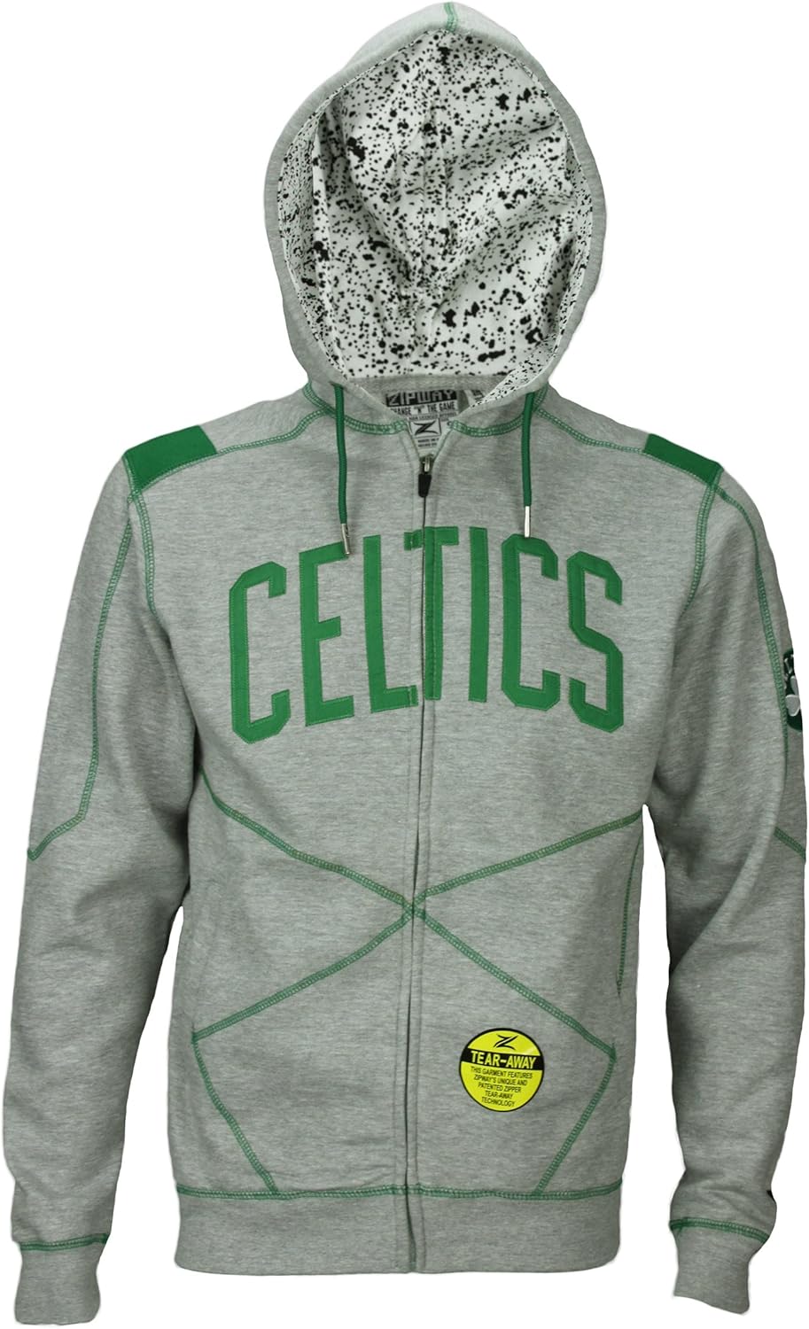 Zipway NBA Men's Boston Celtics Zip Up Hoodie, Gray (Small) Amazon