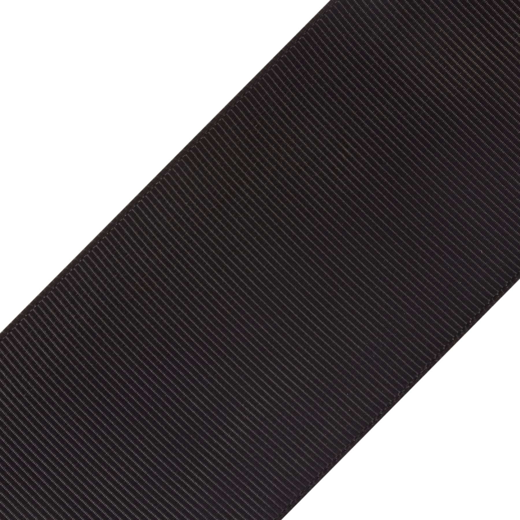 Cinta grosgrain lisa de 50 mm x 91 m para envolver regalos, lazos para el pelo, fiestas, decoración de bodas, manualidades y costura (Negro)