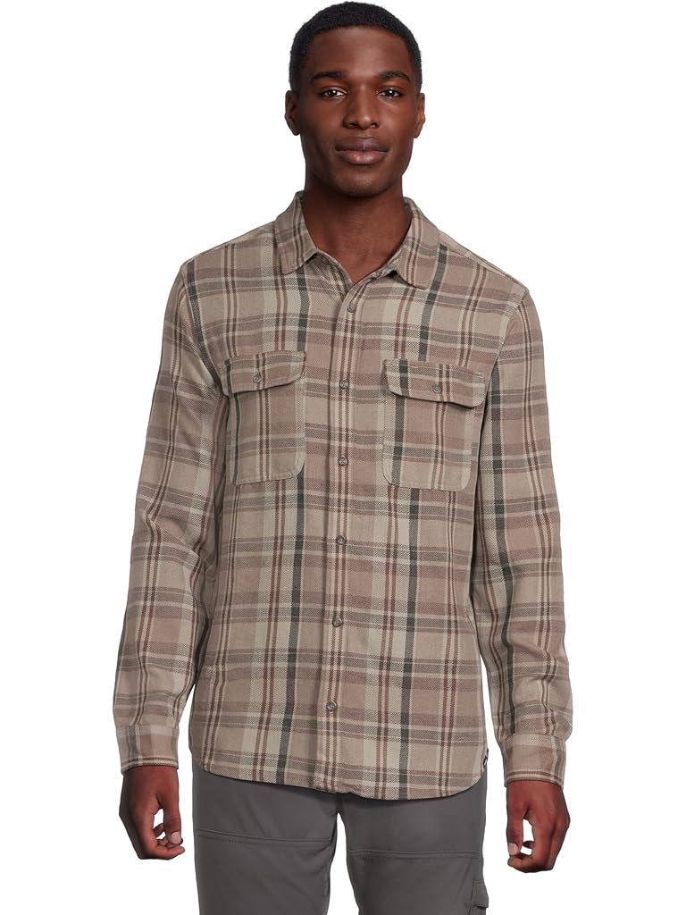 Gray Prana Westbrook Flannel Shirt