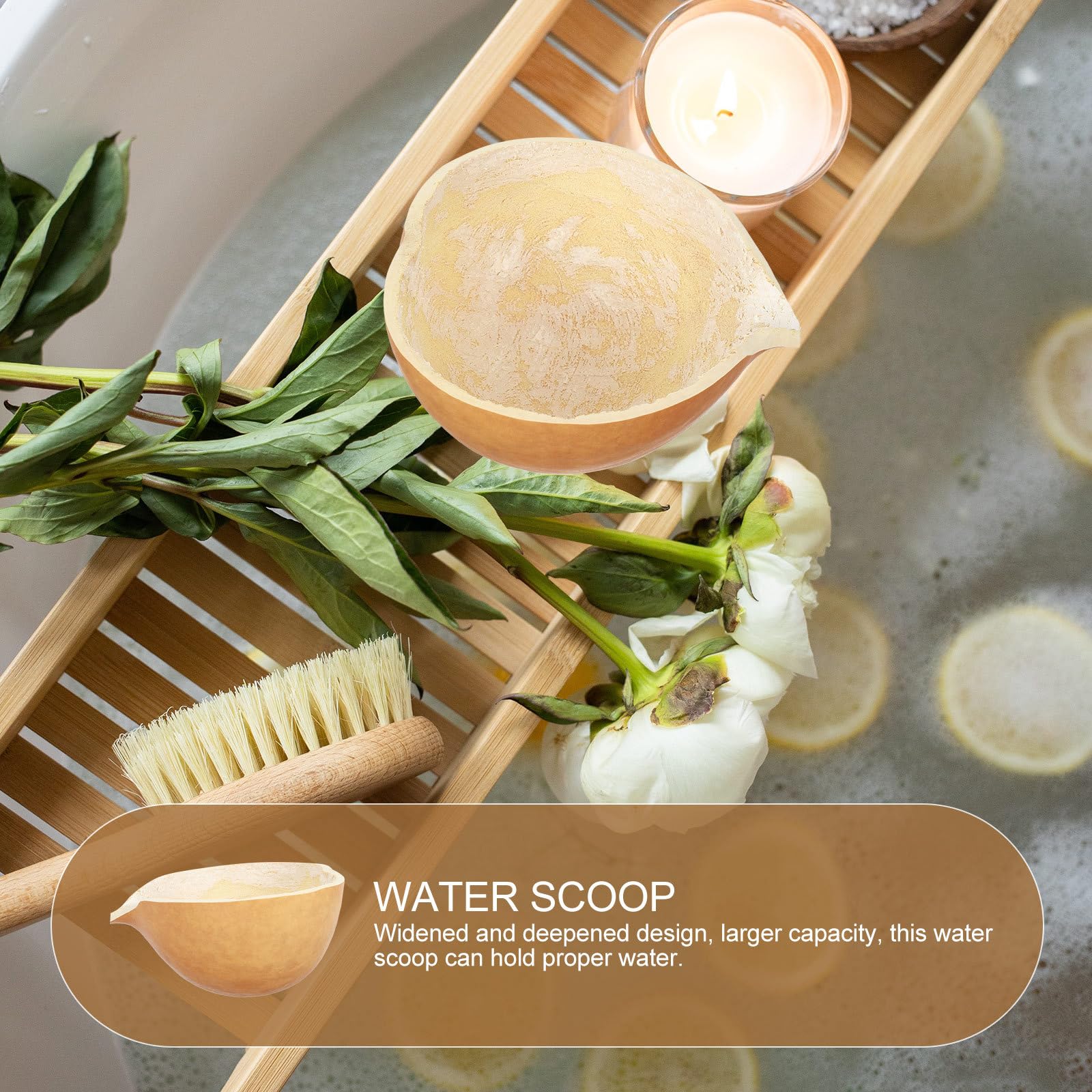 Cabilock Unique Gourd Rice Scoop Multi-purpose Water Ladle Home Kitchen Tool Random Style