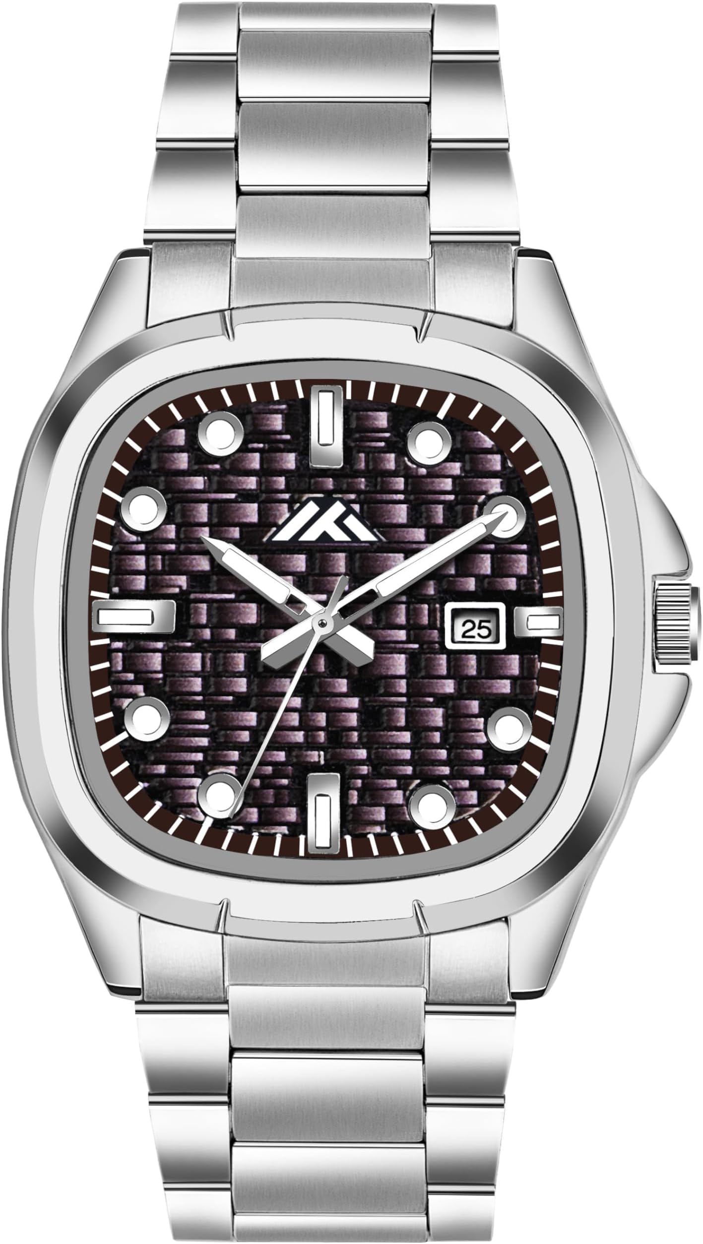 - Analog 5 Color Date Dial Watch for Man Square Dial Watches for Men Stylish Silver Watches for Men Trendy Watch for Boys