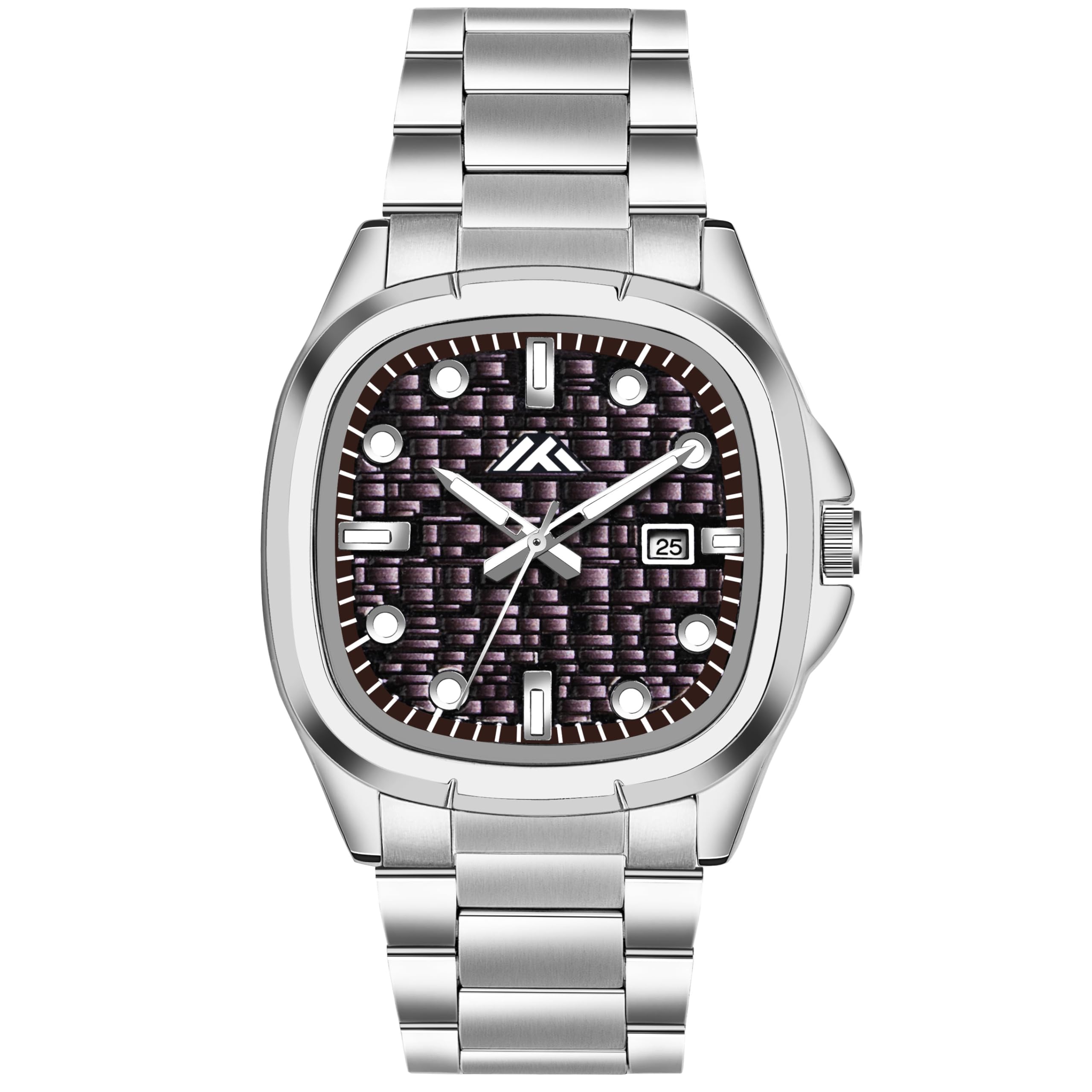 - Analog 5 Color Date Dial Watch for Man Square Dial Watches for Men Stylish Silver Watches for Men Trendy Watch for Boys