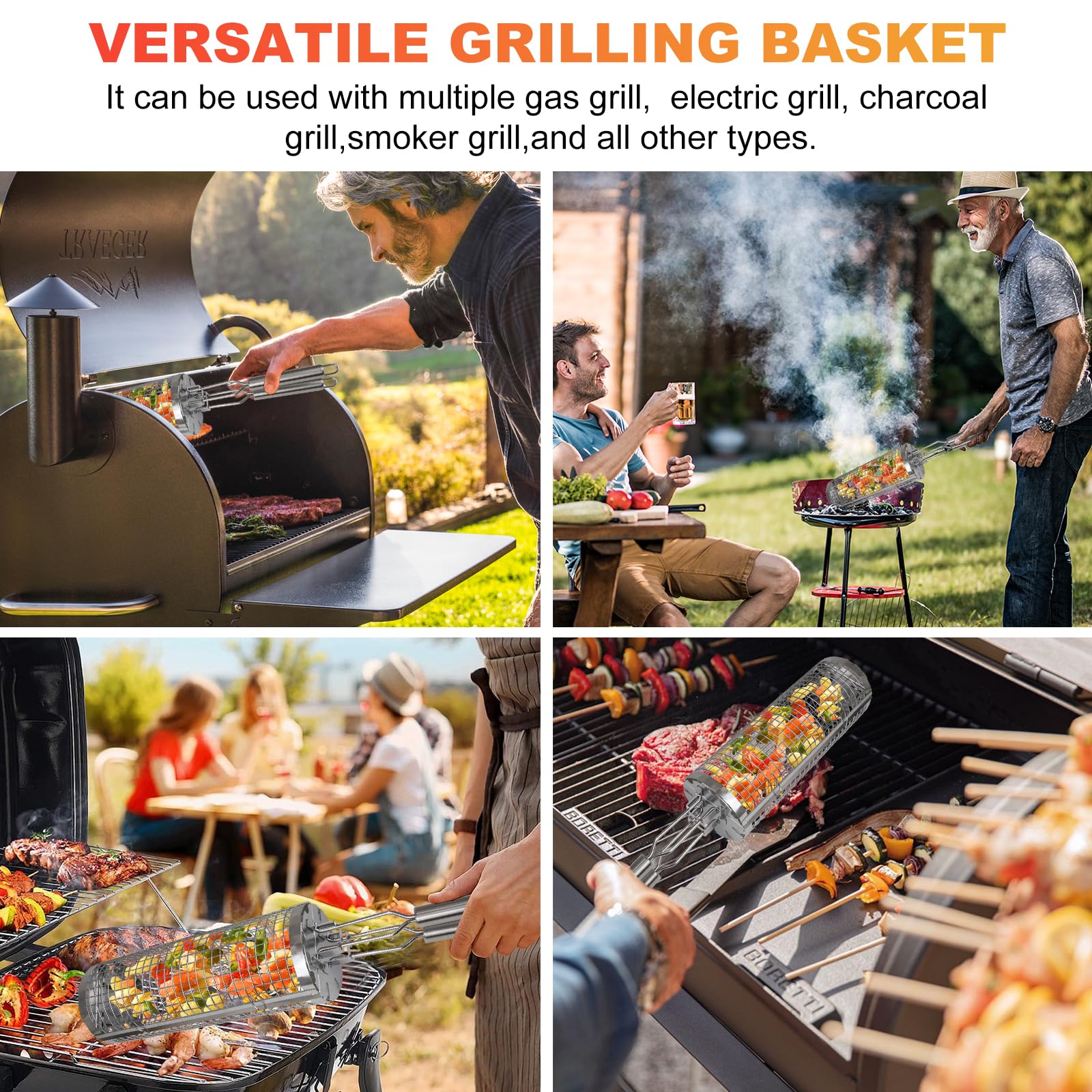 Rotaie Aromatiche Per Weber Spirit - In Acciaio Inox, Compatibili Con Serie 300 Dal 2013, Confezione Da 5 - Foto 10