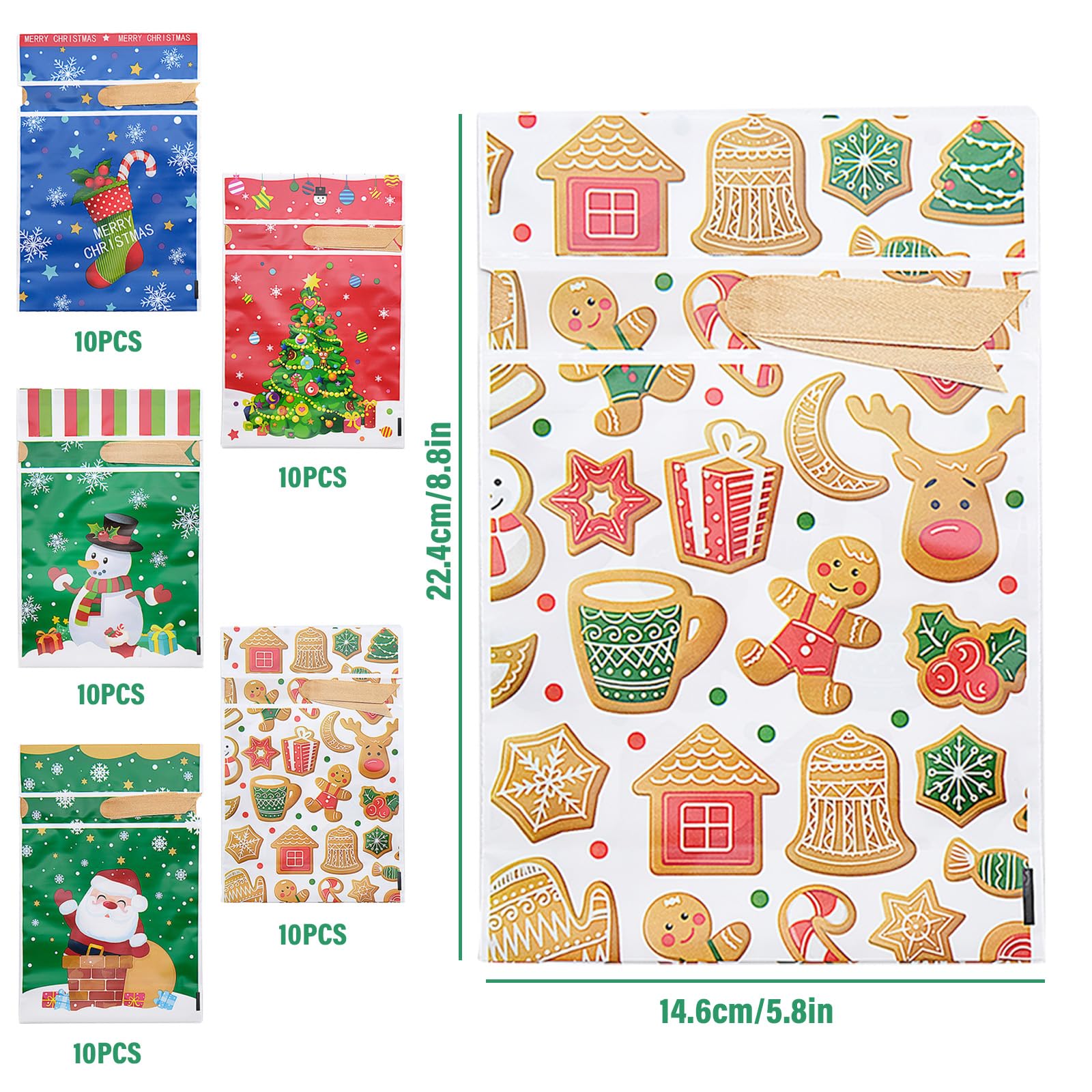 50 Stück Weihnachten Süßigkeiten - Tikplus Weihn Produktbild-Vorschau 6
