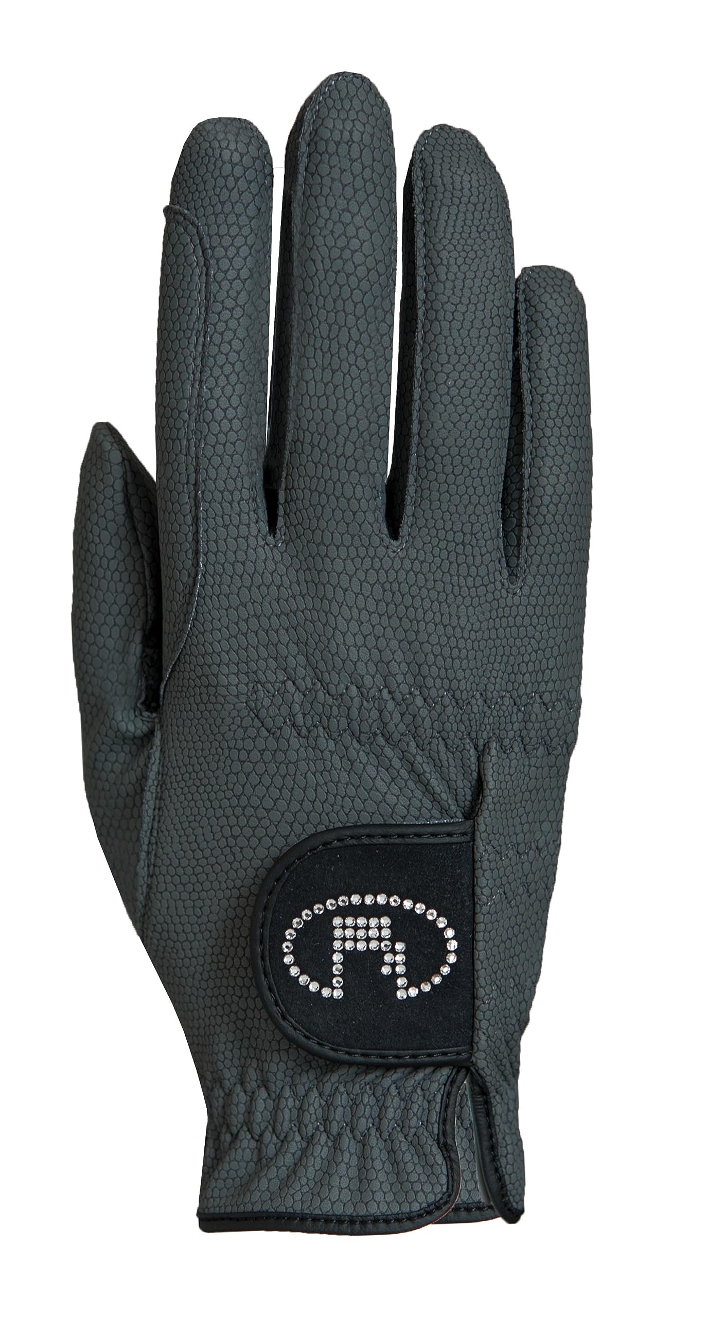 Roeckl Sports equestrian gloves LISBOA, ladies summer riding glove, anthracite 7 โ image 1