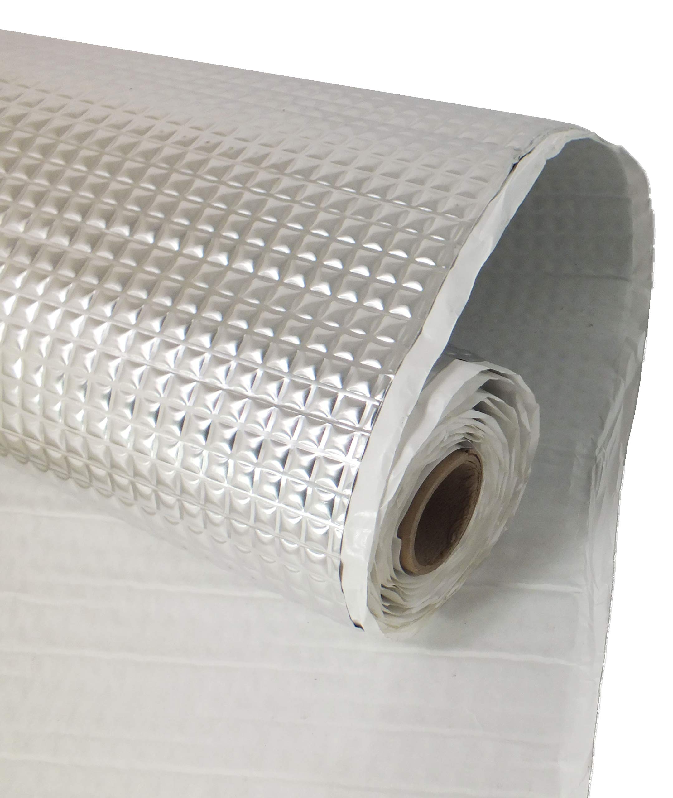 Panneau Isolant Thermique Pour Porte De Garage, Isolation Thermique Radiateur Autocollant Insonorisation Couche De Coton En Feuille Aluminium Feuille Isolante Voiture Isolation Mousse 5mm ( Size : 1mx