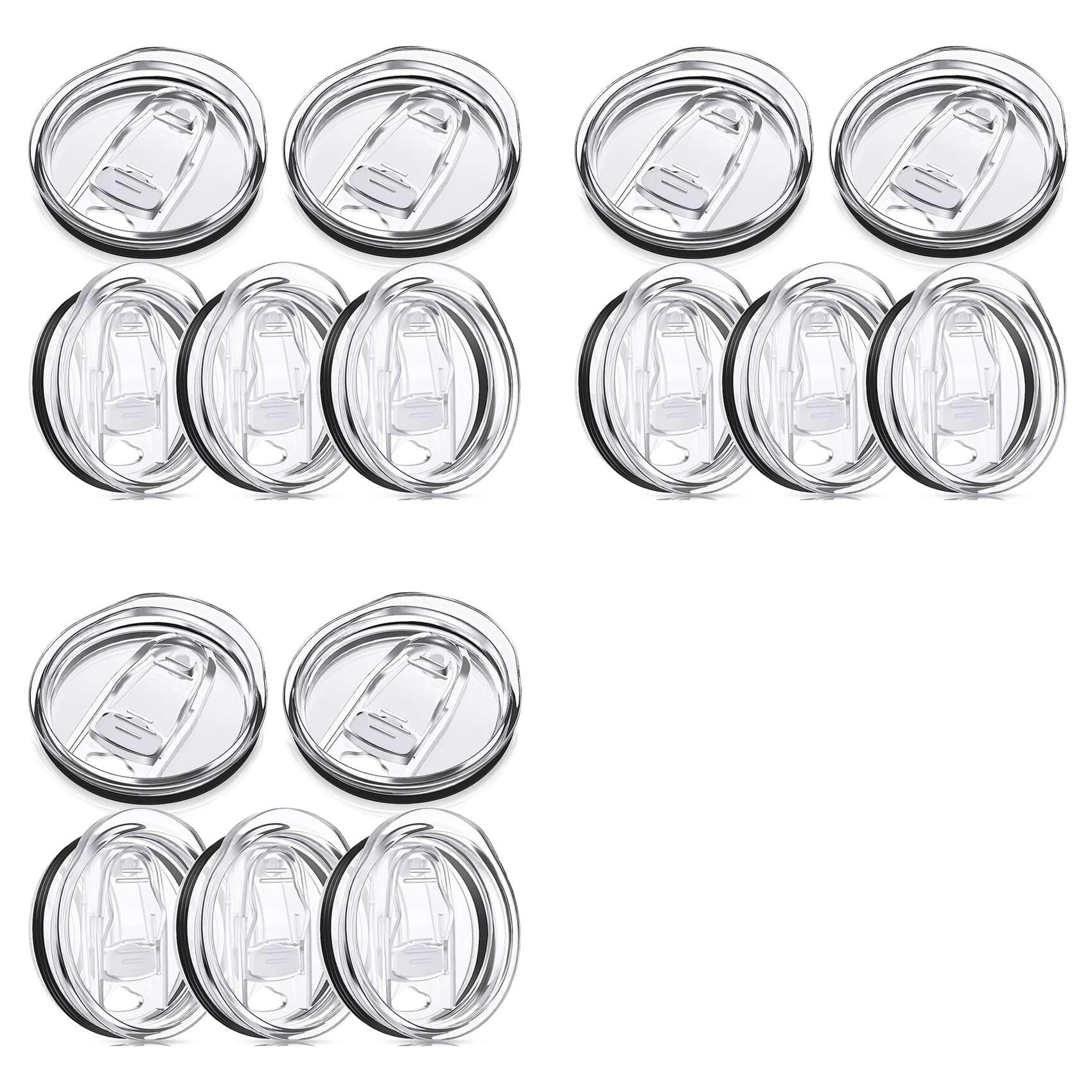 Hndhbfgrt 15X 20 Oz Skinny Replacement Lids Tumbler Replacement Lids Plastic Splash Lids Covers Spill Proof Skinny