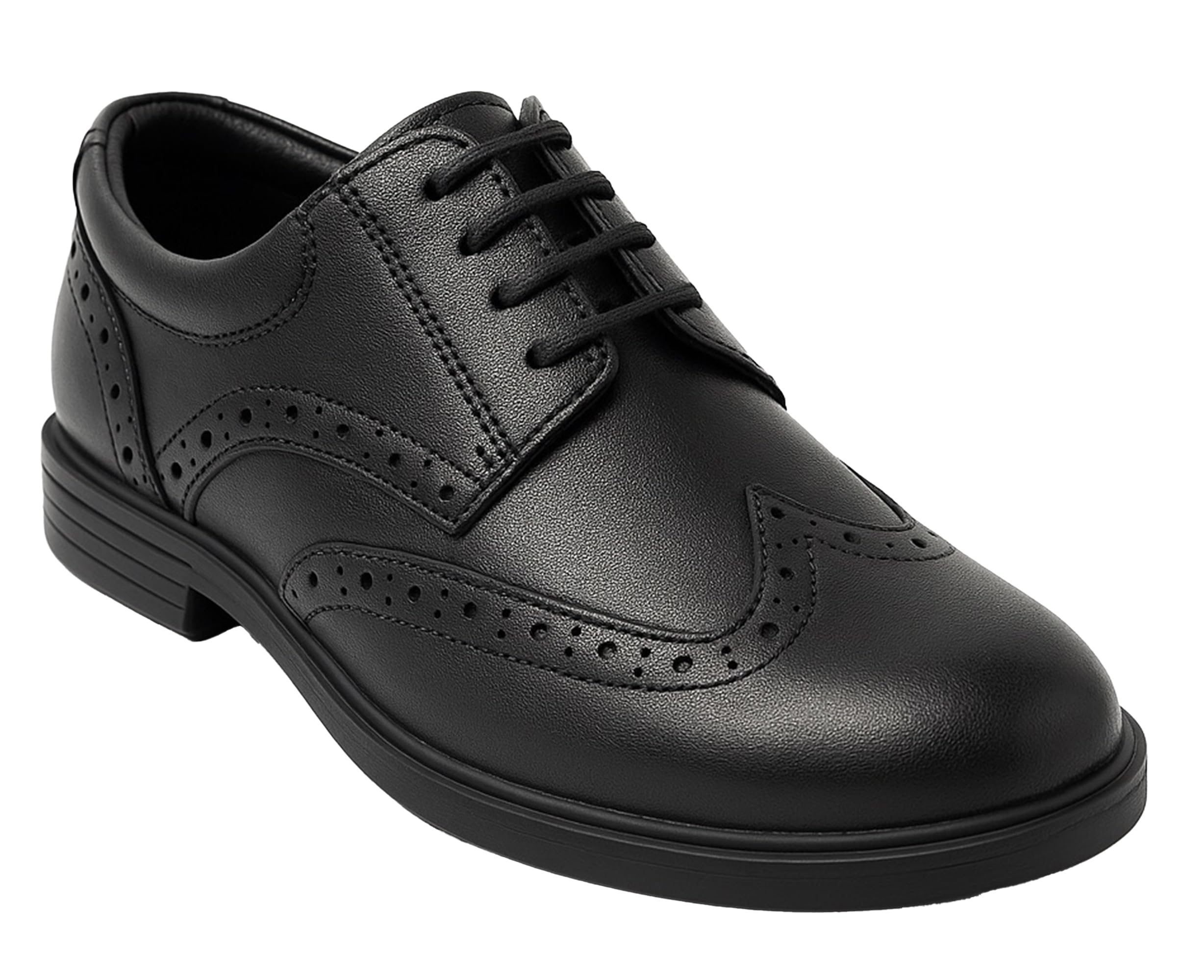 SIRRI Jungen Derby-Schuhe Wingtip Brogue - Formelle Schnürschuhe Für Hochzeiten
