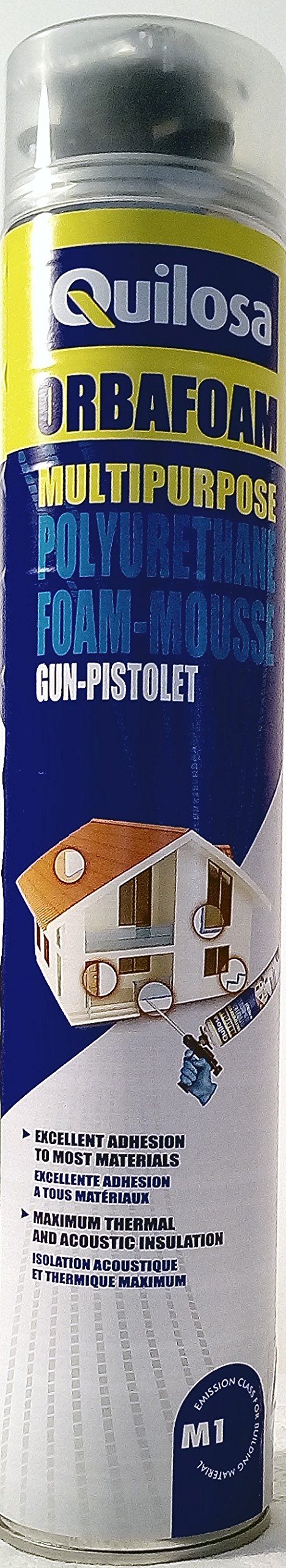 2 espumas expansives Poliuretano Bomba de pistolable 750 ml + 1 pistola + 1 limpiador