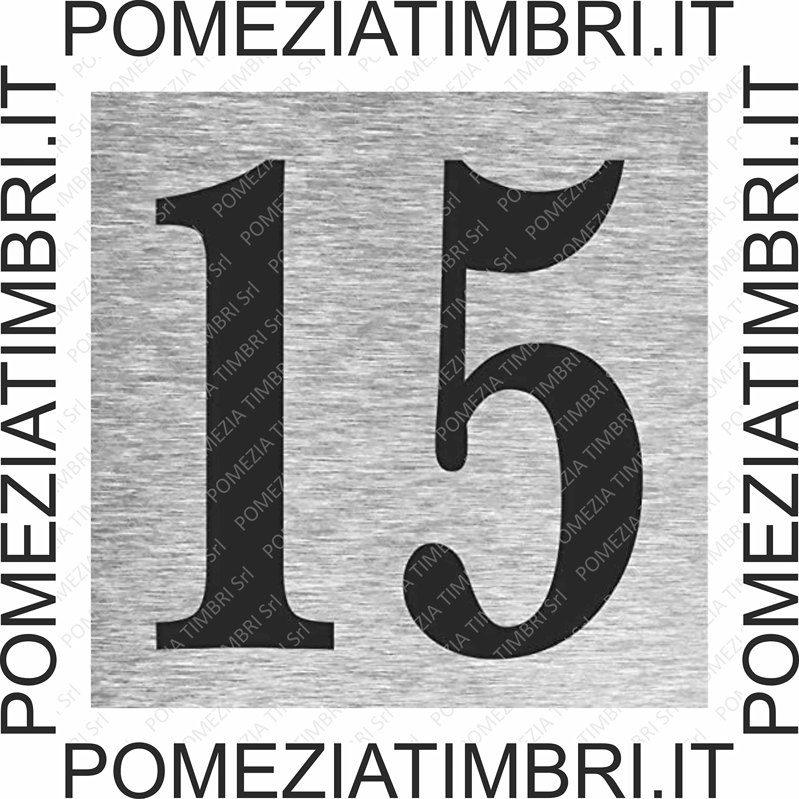 Targa Numero Civico Esterno – in Alluminio DiBond – Numero Civico Personalizzato – Resistente Intemperie UV – Facile Montaggio (Alluminio Argento 10x10cm)