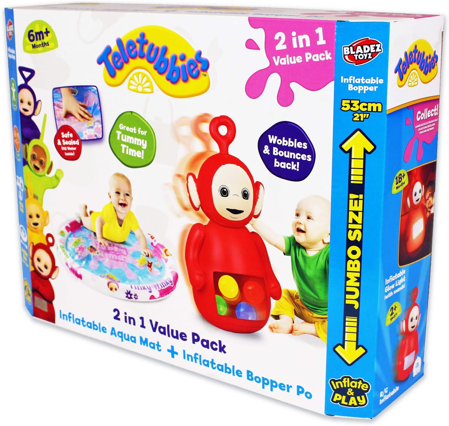 Teletubbie PO BTUB-BP Po Bopper and Tummy Time Water Playmat, Mixed, 53cm