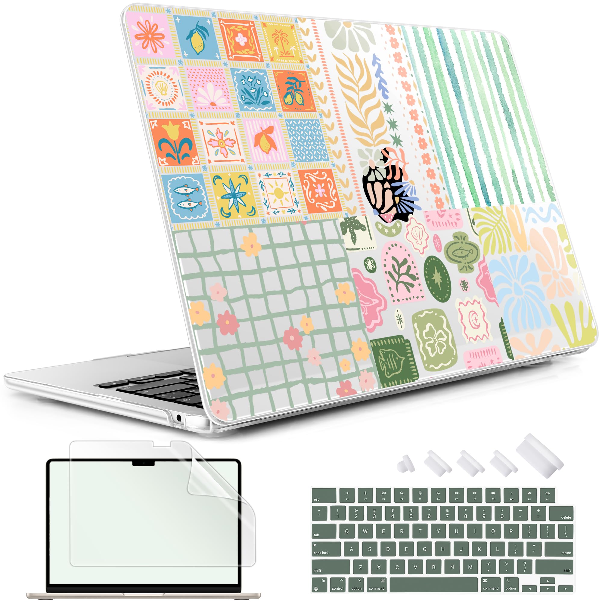 May Chen Case for M5/M4/M3/M2 MacBook Air 13 inch Case 2026-2022 Release