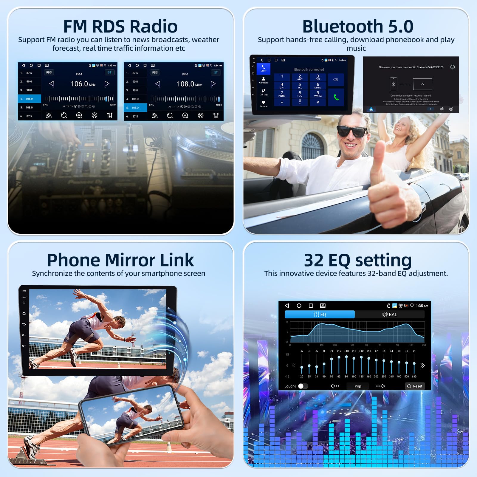 4G+64G Autoradio pour Volkswagen VW Golf 7 2012-2020+Carplay & Android Auto | Android Écran Tactile IPS 9 Pouces avec GPS, WiFi, 32EQ, Bluetooth 5.0, Radio FM/RDS, Carplay & Android Auto Sans Fil
