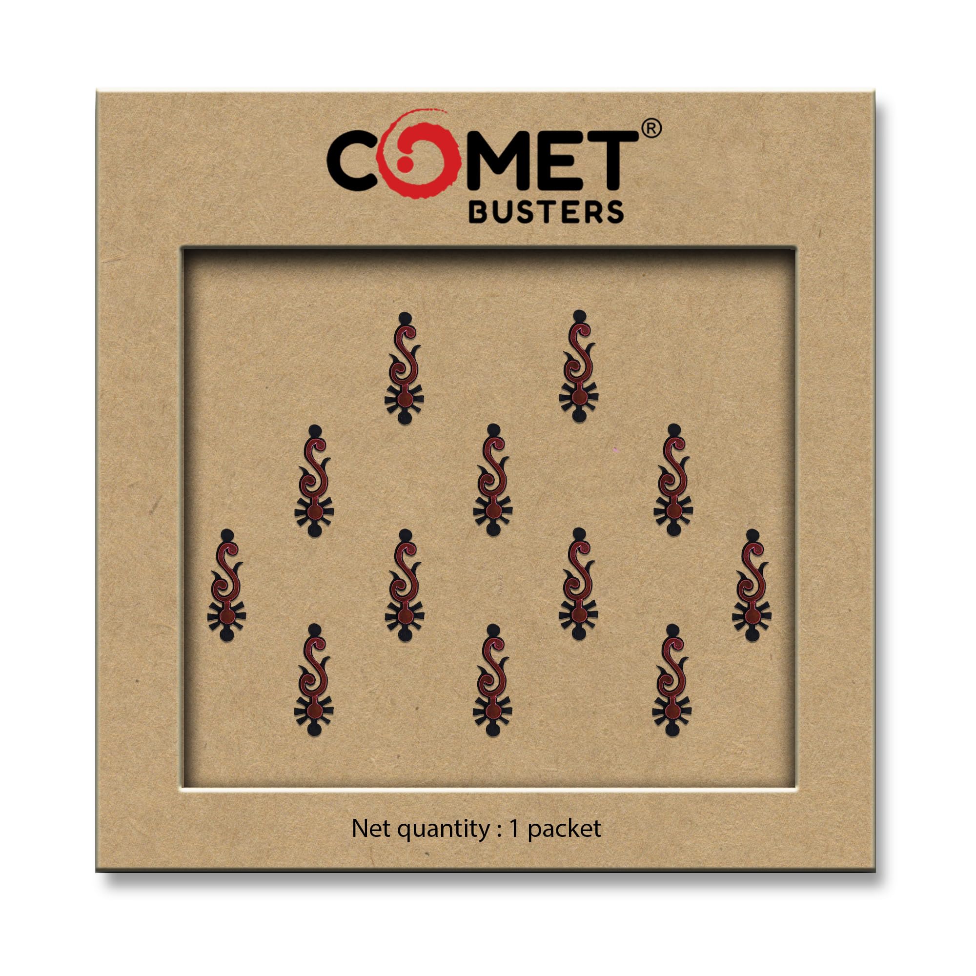 Comet Busters Handcrafted Maroon and Black Bindis (BIN2166)-picture-24