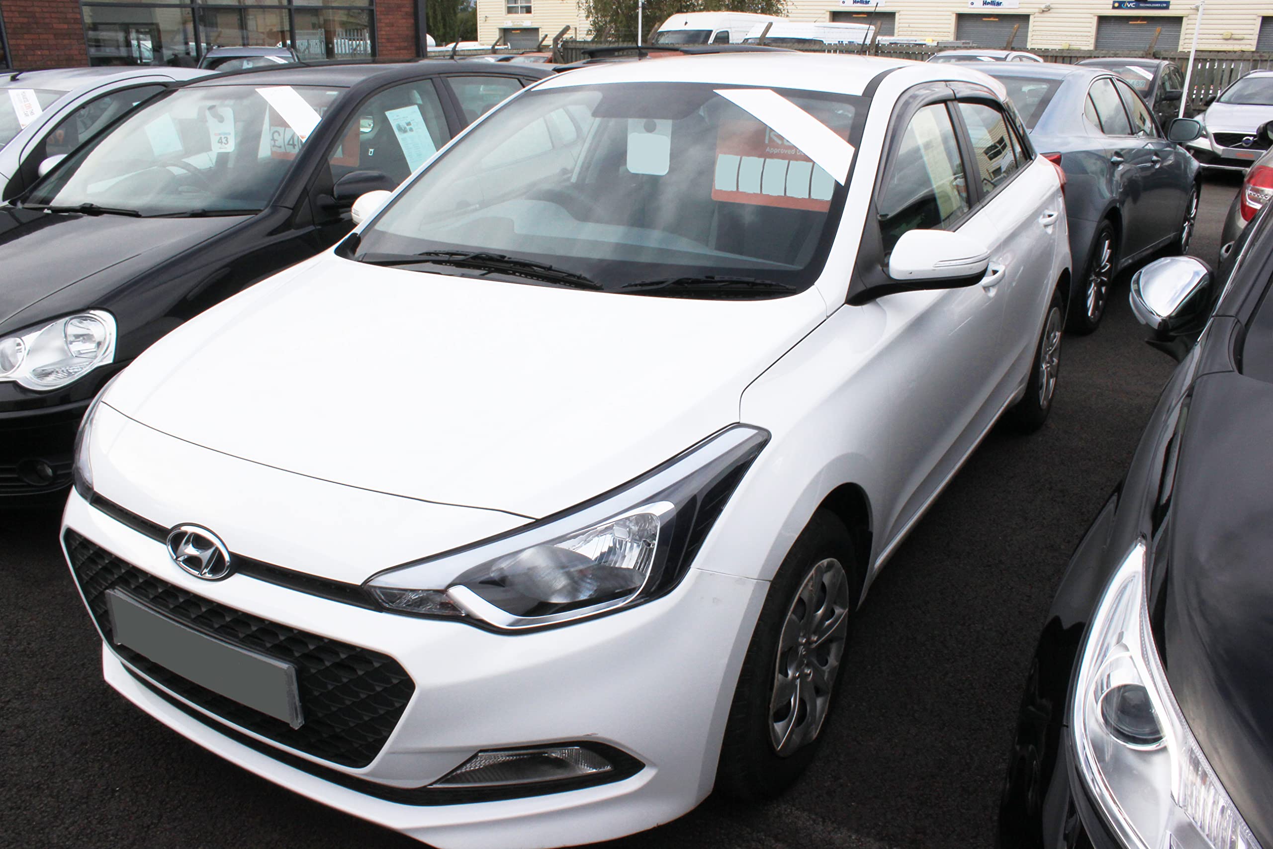 AUTO CLOVER Juego de deflectores de viento para Hyundai i20 2015-2019 (4 piezas)