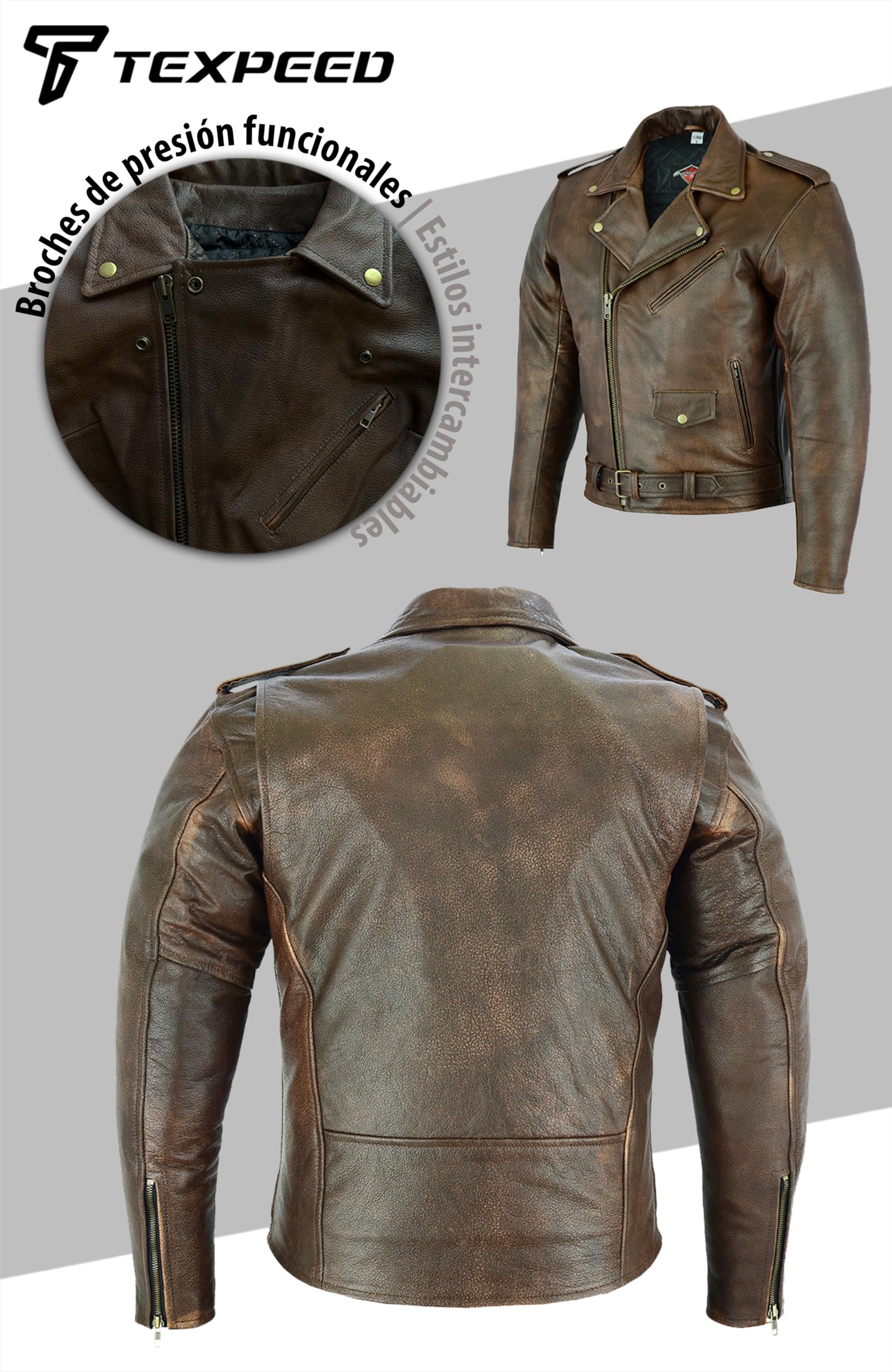 Chaquetas Alpinestar Texpeed Chaqueta De Moto De Cuero Para Hombre