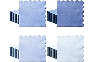 100 Pack - Cocktail Napkins 5x5 Inches, Dusty Blue