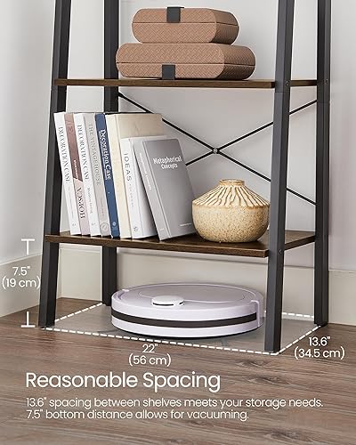 Miniatura 104 de VASAGLE Estantería estrecha de 5 niveles, 11.8 x 23.6 x 66.9 pulgadas, estante de escalera para oficina en casa, sala de estar, dormitorio, cocina,