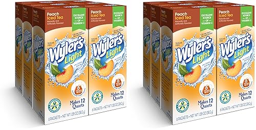 Vista 19 de Wyler's Light Paquetes de jarra, mezcla de bebida de agua, té helado de melocotón, 6 cajas (36 paquetes de jarra)