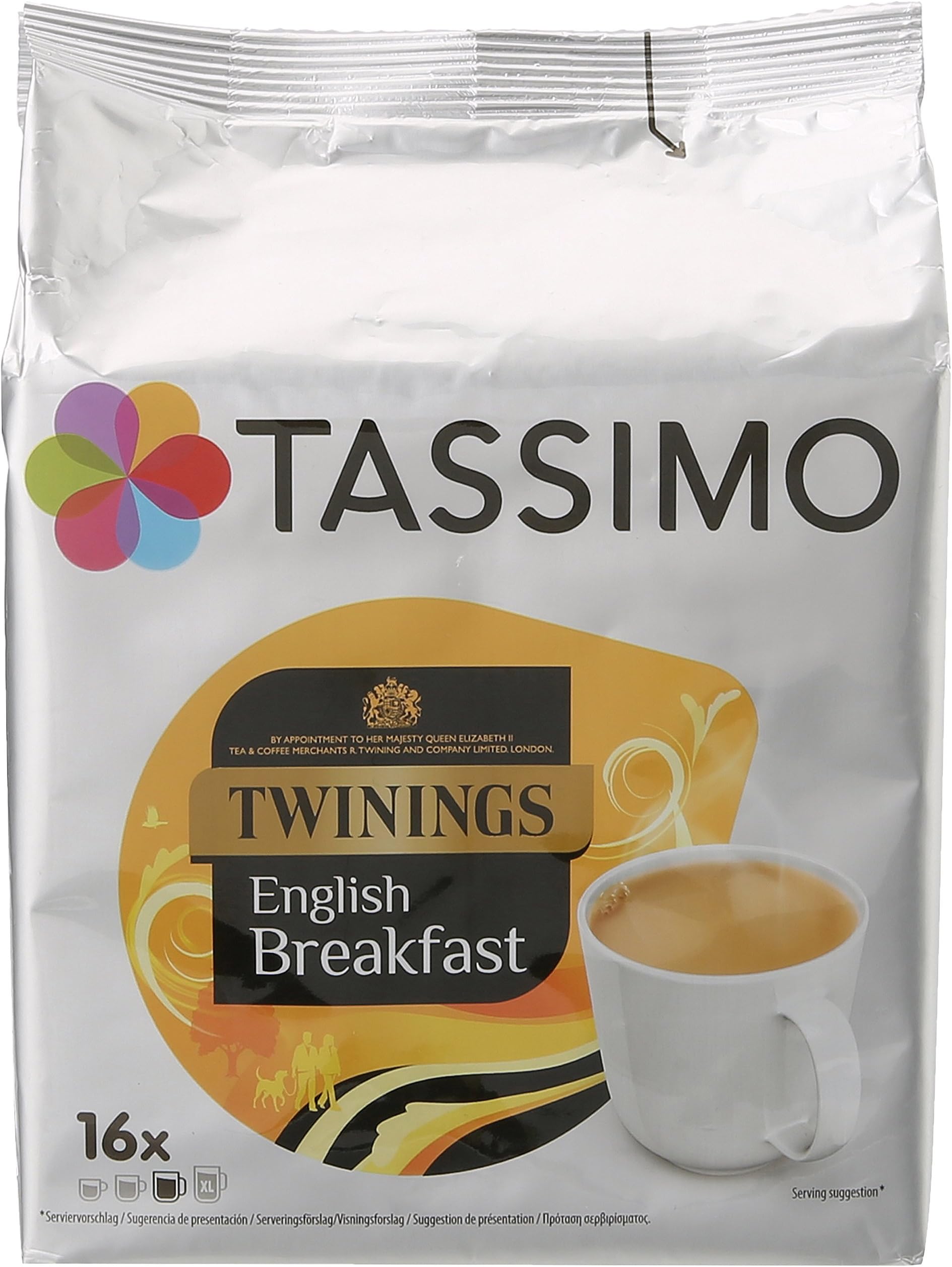Tassimo Twinings English Breakfast Tea Pods, Pack of 16