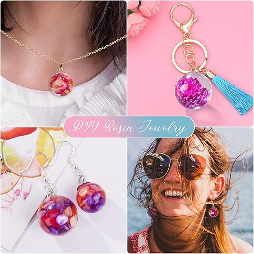 Miniatura 4 de LET'S RESIN Moldes rectangulares de resina de silicona, 3 moldes de resina grandes con soporte de madera, moldes de resina epoxi profunda para