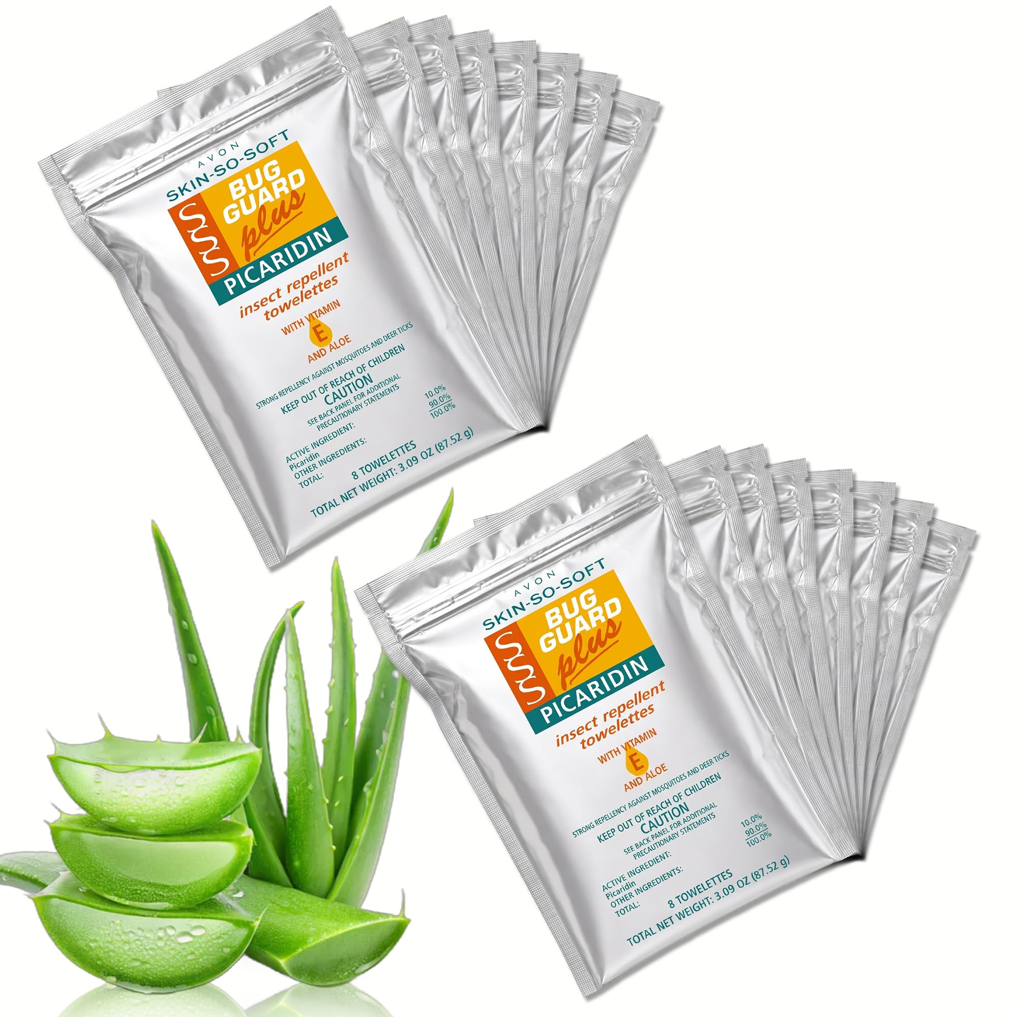 Avon Skin So Soft Bug Guard Plus Picaridin 16 Wipes