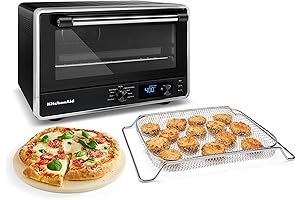 KitchenAid Digital Countertop Oven with Air Fry and Pizza Stone (Black Matte, KCO128BM)