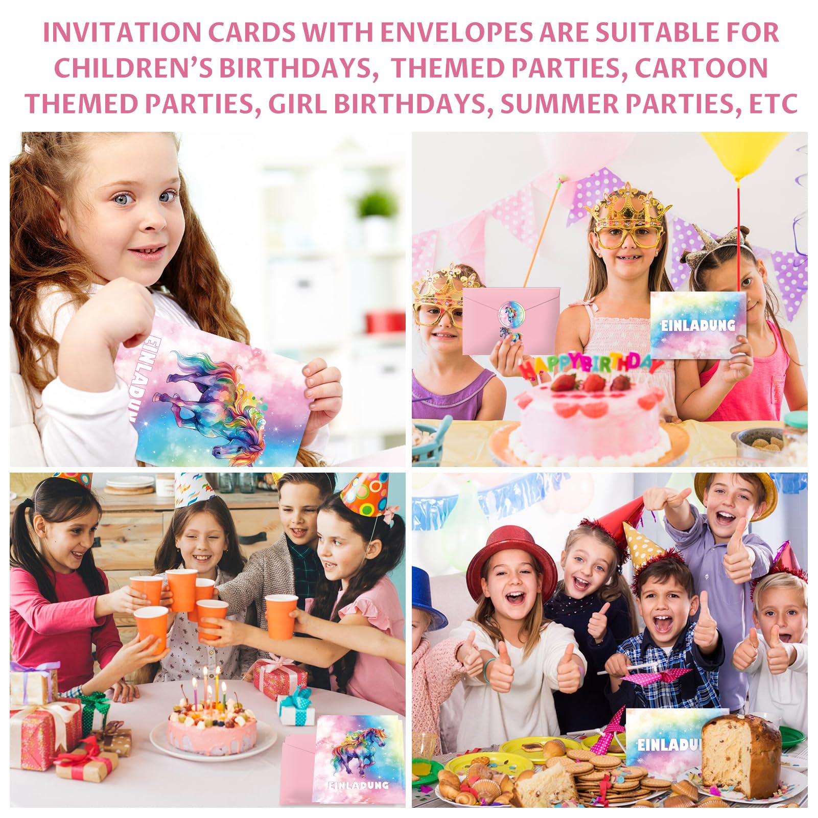 Inviti Di Compleanno Per Bambini,Biglietto D'invito Per La Festa A Tema - Foto 8