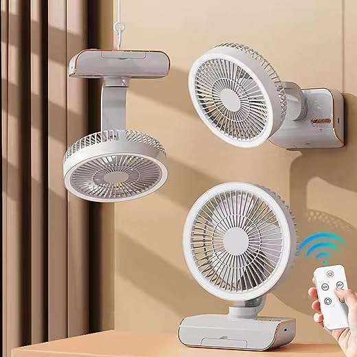 Zemic 4000mAh Desk Fan with Fan Control fan for Home Travel