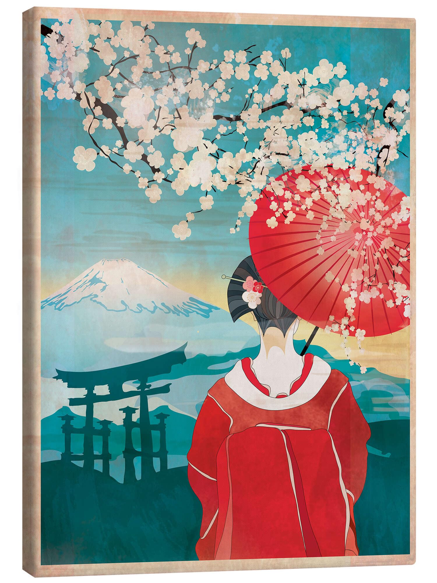 Posterlounge Japan Canvas print by Ella Tjader Wall Art for every room 20 x 30 cm People Wall Decor