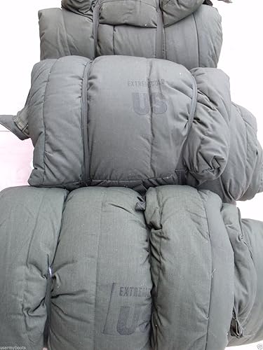 Miniatura 4 de Tennier Gilette - Saco de dormir (muy cálido), diseño militar militar militar de EE. UU. Subzero, para clima frío extremo, ECW Down OD Green