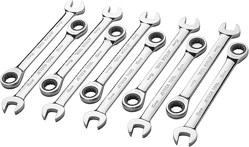 Jetech - Llave combinada de trinquete 0591in 10 unidades