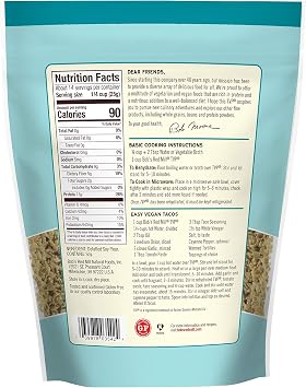 Bob's Red Mill TVP, 12oz (Pack of 4) - Vegan, Made in USA, Unflavored, Kosher